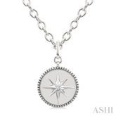 .05CTRDDM COMPASS MEDALLION PD SL-G+CH*